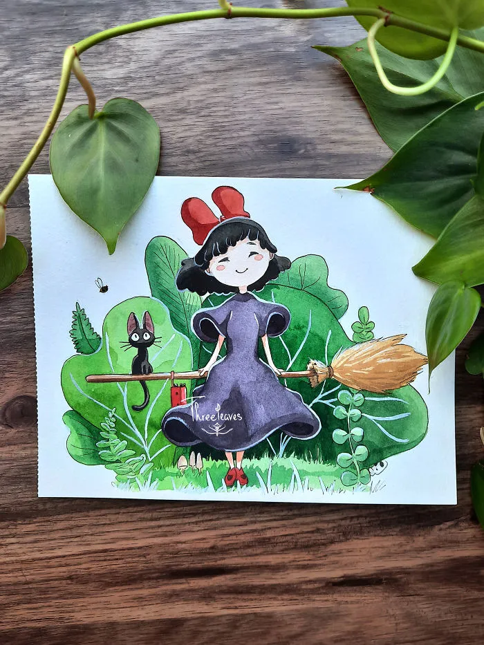 Here Are My 10 Paintings Of Studio Ghibli Characters Hanging Out In Nature