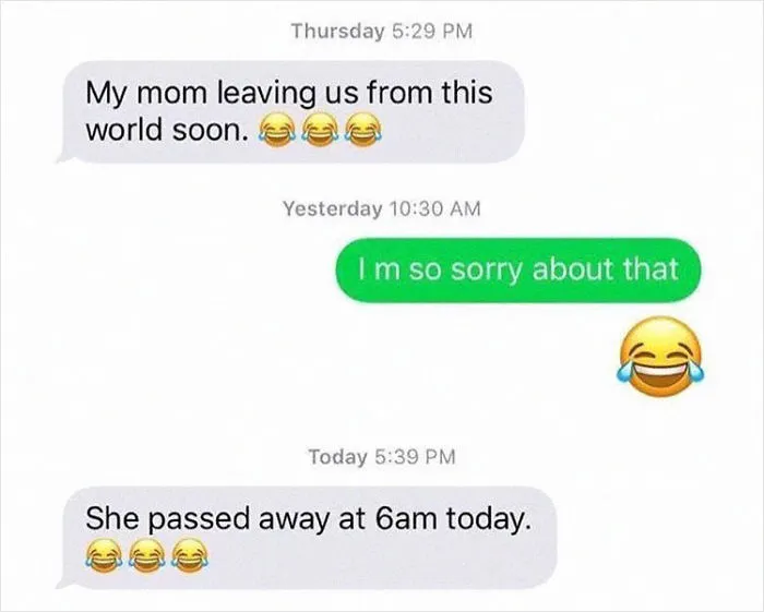 30 Old People Using The 😂 Emoji Without Knowing The Meaning Of It