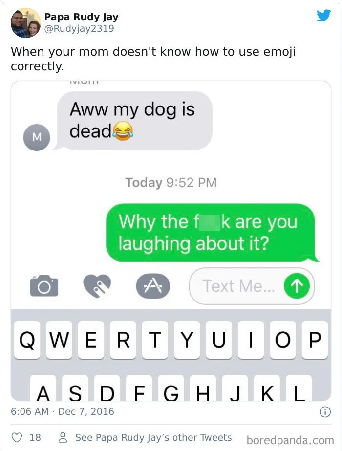 30 Old People Using The 😂 Emoji Without Knowing The Meaning Of It