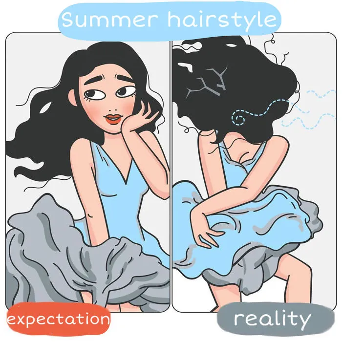 My 30 Comics About Ironic And Funny Situations Girls Live Through During Summer
