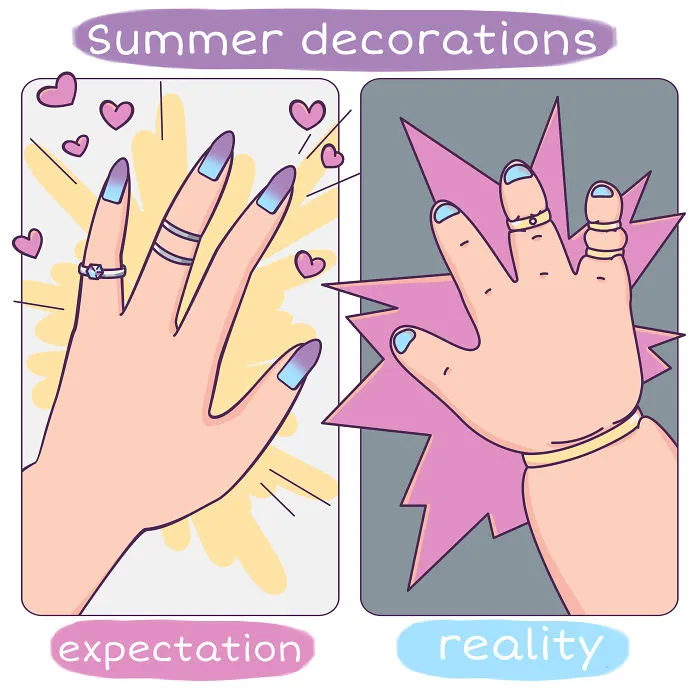 My 30 Comics About Ironic And Funny Situations Girls Live Through During Summer
