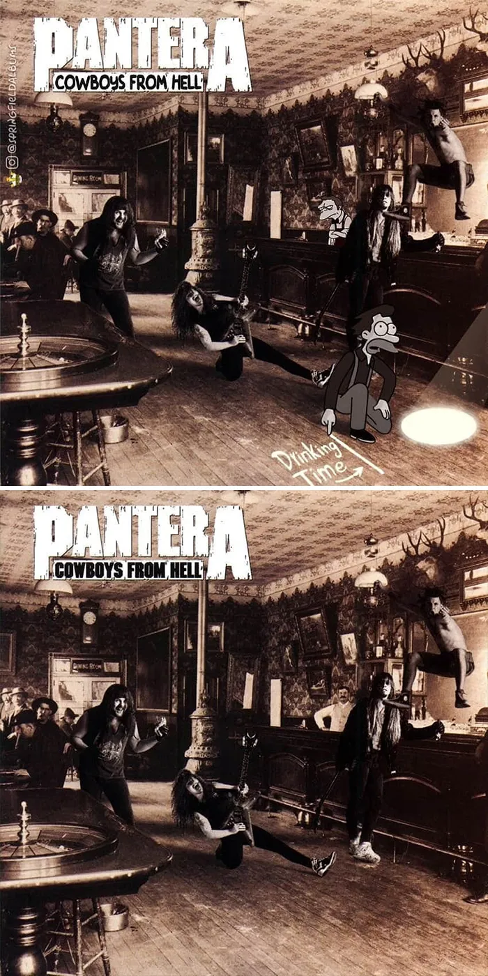 Someone Recreates 65 Metal Album Covers With Characters From The Simpsons And It's Hilariously Accurate