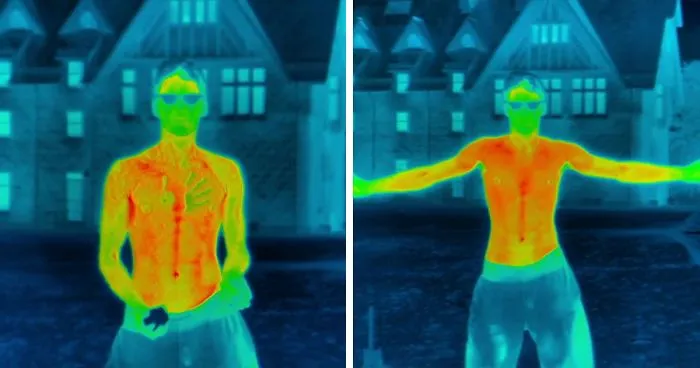 People Are Fascinated By This Video Showing Human Body Losing Its Heat When Exposed To The Blistering Cold Conditions