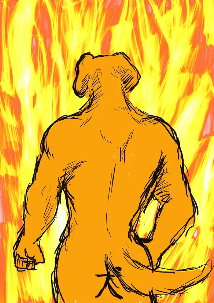 Someone Shares Pic Of An Absolute Unit Of A Dog, 16 Twitter Users Photoshop And Draw It In A Hilarious Way