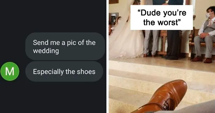 Guy Lends His Friend These Wedding-Appropriate Shoes, Hilarity Ensues