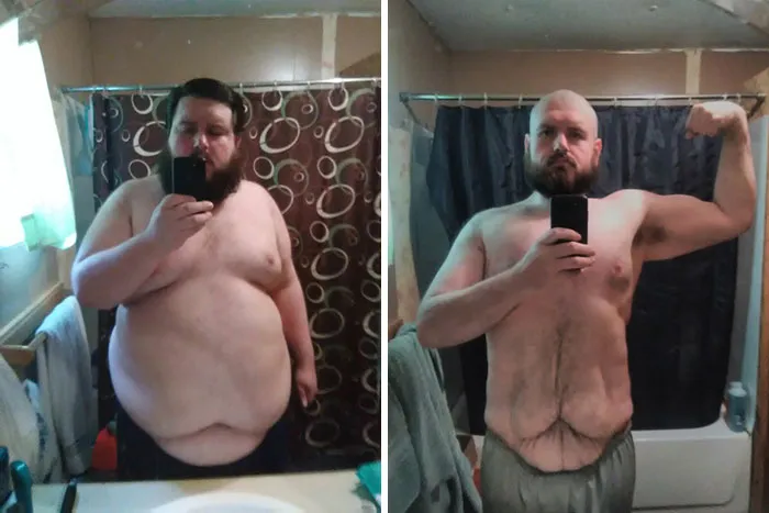 Progreso de 1 año. De 192 kg a 113 kg a través de la dieta y el ejercicio