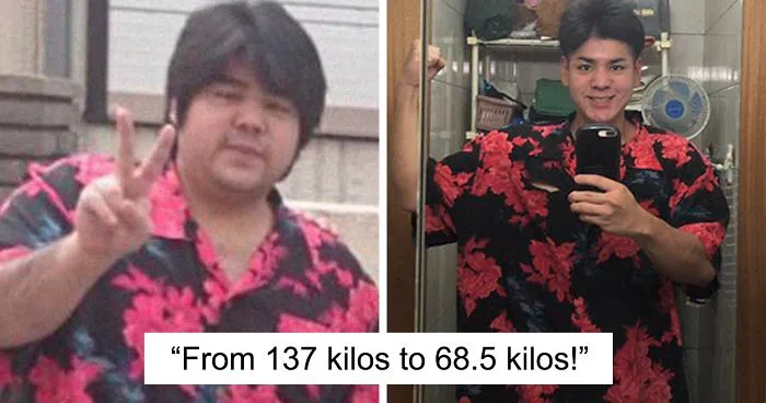 Guy Loses Half Of His Body Weight In A Year And Looks Unrecognizable