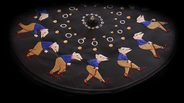 Warning: Elliot Schultz's Embroidered Zoetropes Are Mesmerizing!