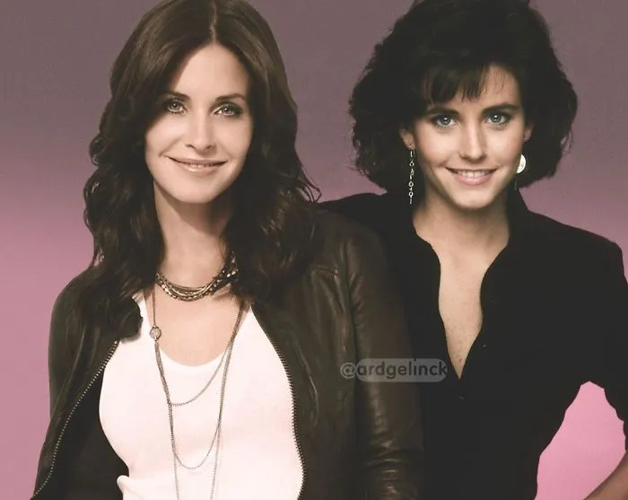 Courtney Cox y Monica Geller