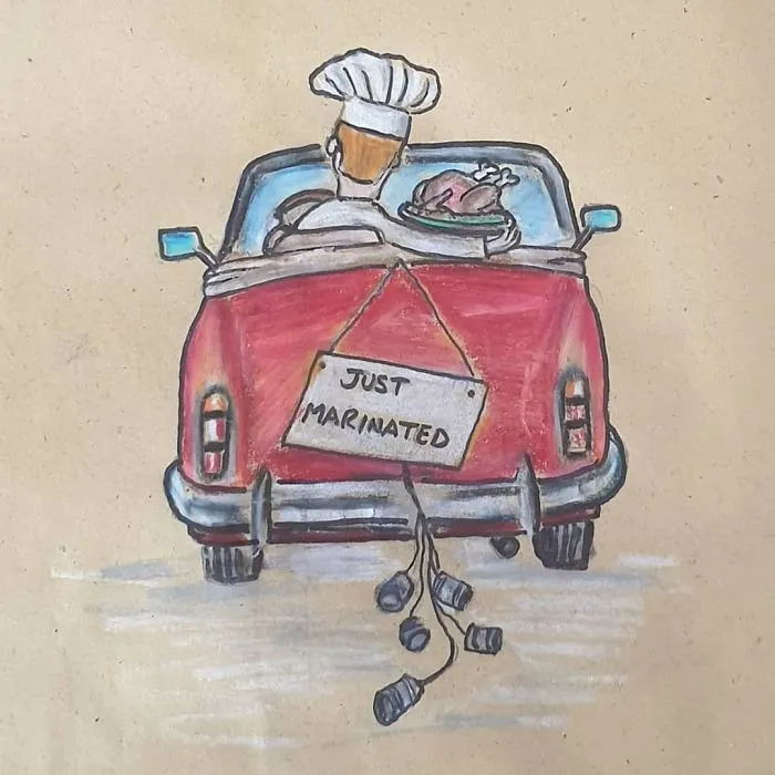 I've Been Drawing Dad Jokes And Puns On My Daughters’ Lunch Bags Every Day For The Past 8 Years (30 Pics)