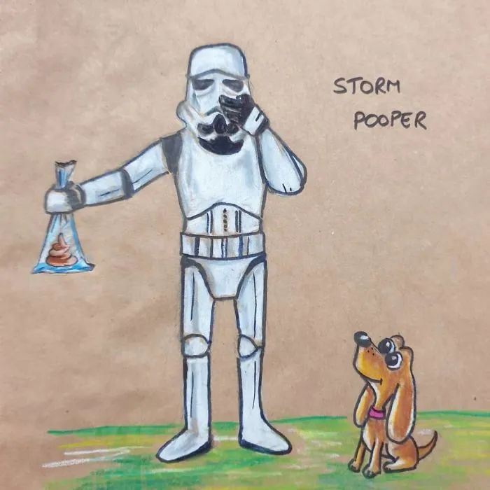 I've Been Drawing Dad Jokes And Puns On My Daughters’ Lunch Bags Every Day For The Past 8 Years (30 Pics)