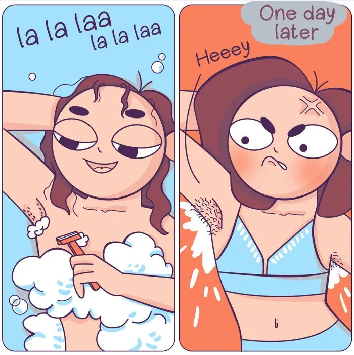 My 30 Comics About Ironic And Funny Situations Girls Live Through During Summer