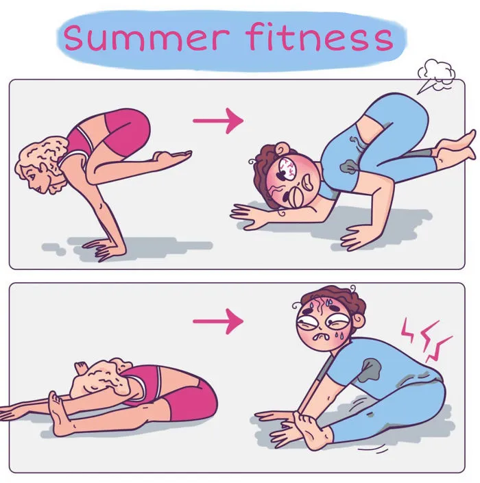 My 30 Comics About Ironic And Funny Situations Girls Live Through During Summer