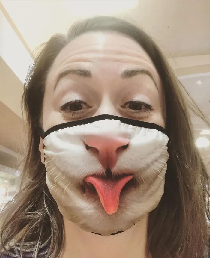 Face Masks With Cat Designs Exist And They Look Either Creepy, Hilarious Or Both (30 Pics)