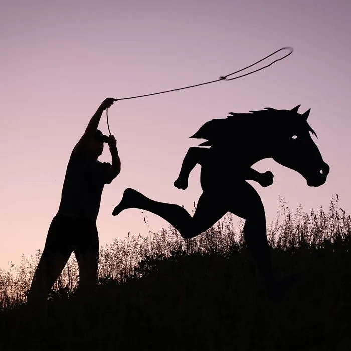 I Continue Posing With My Cardboard Cutouts At Sunset And Here Is The Result