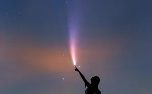 I Wanted To Capture My Fiancé During Our Pregnancy In My Night Sky Images, And I Finally Got The Chance During The Celestial Event Comet Neowise.