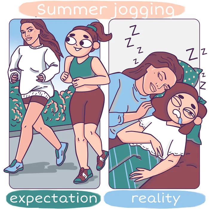 My 30 Comics About Ironic And Funny Situations Girls Live Through During Summer