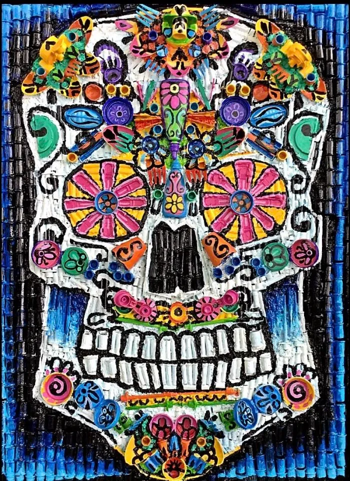 Here Are My 22 Assemblage Paintings That I Created To Bring Awareness To Plastic Waste