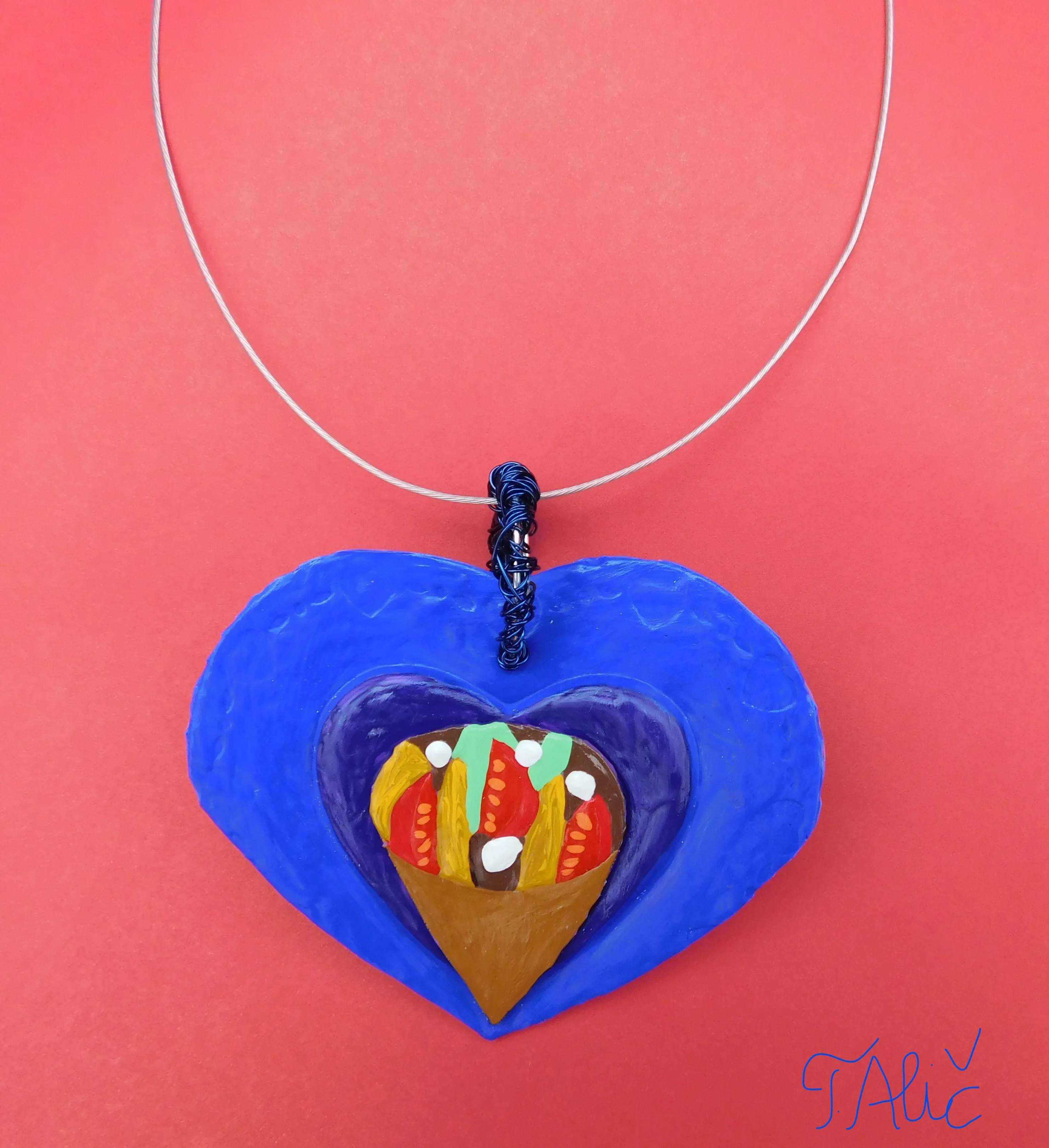 Handmade Necklace: Food