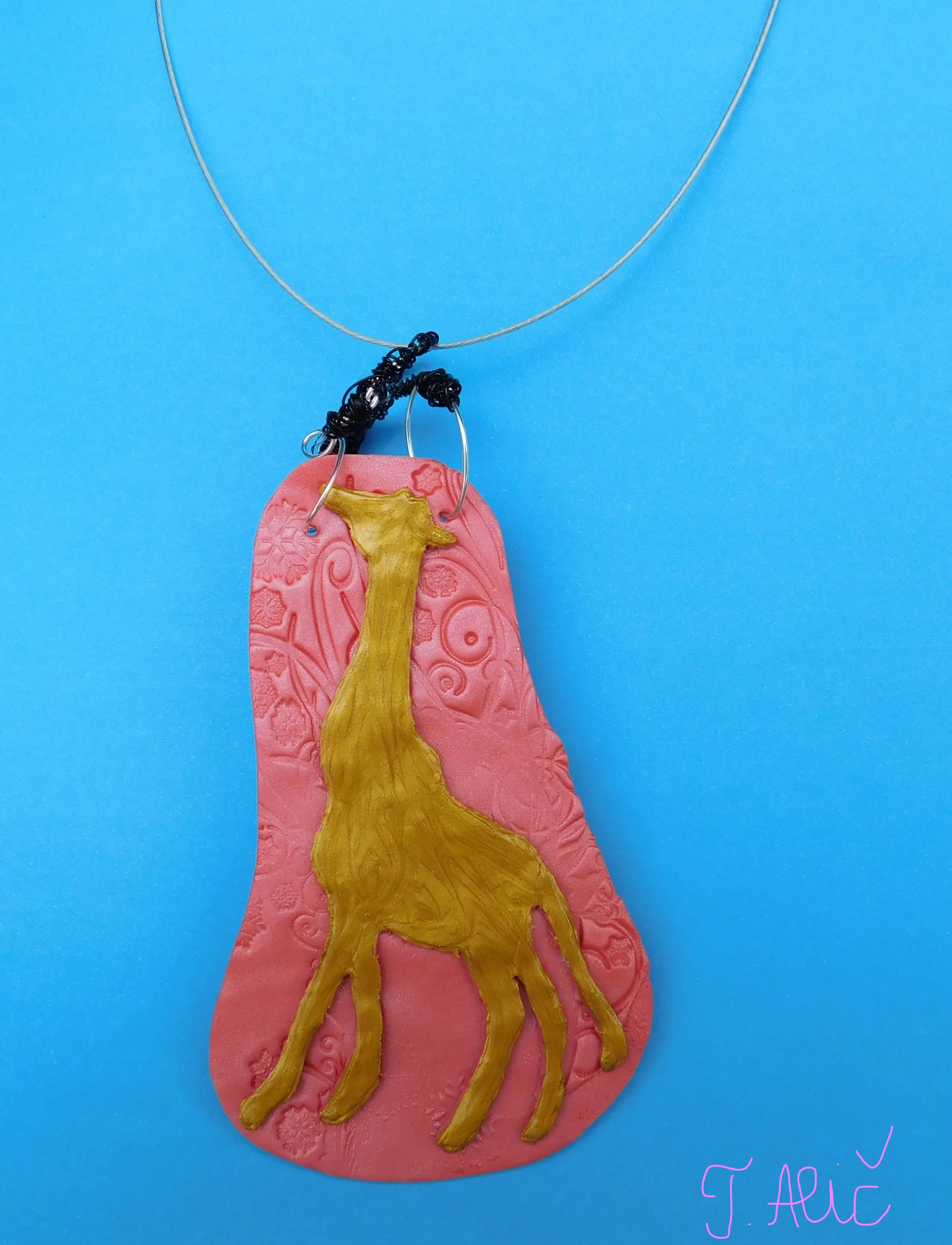 Handmade Necklace: Giraffe
