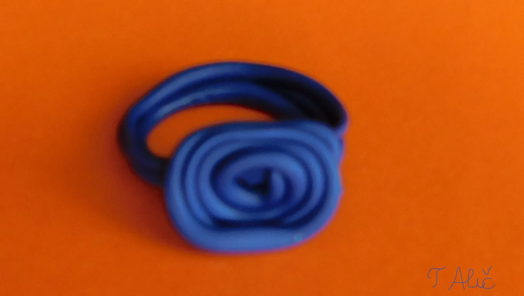 Handmade Ring In Blue Color