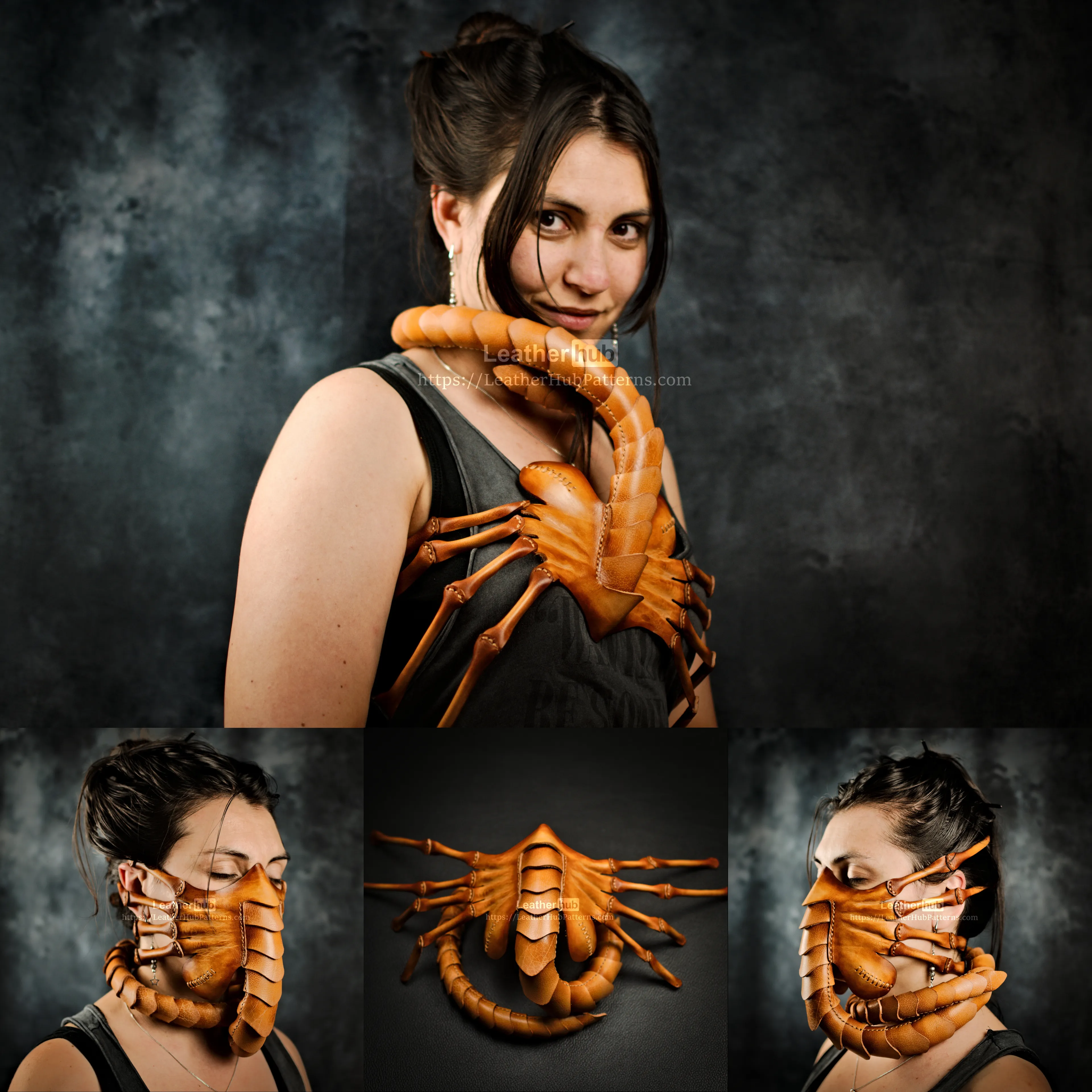We Made A Leather Facehugger Mask