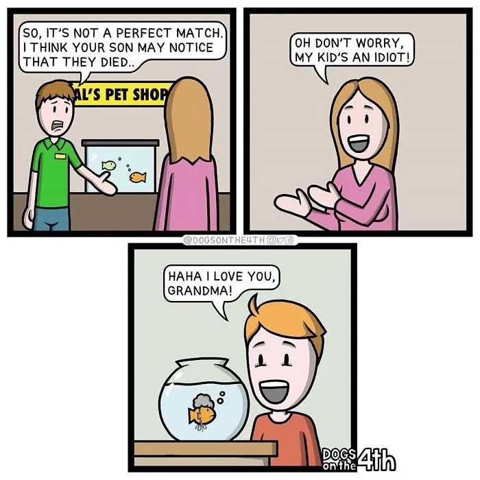 40 Hilarious Comics With Unexpected Twists By 'Dogs On The 4th' (New Pics)
