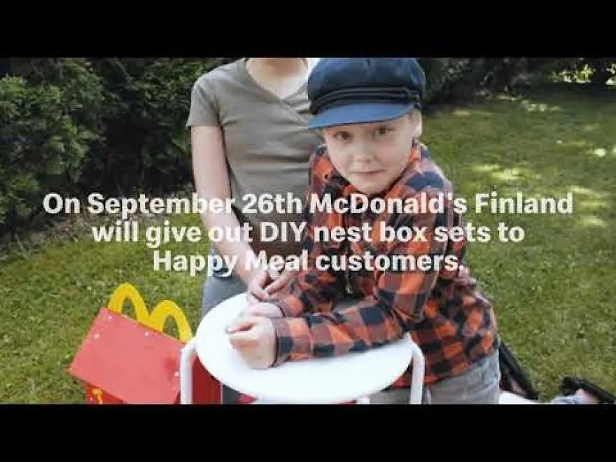 McDonald's Finland Puts Up Over 1,400 Happy Meal Bird Boxes For Small Nesting Birds