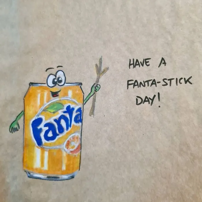 I've Been Drawing Dad Jokes And Puns On My Daughters’ Lunch Bags Every Day For The Past 8 Years (30 Pics)