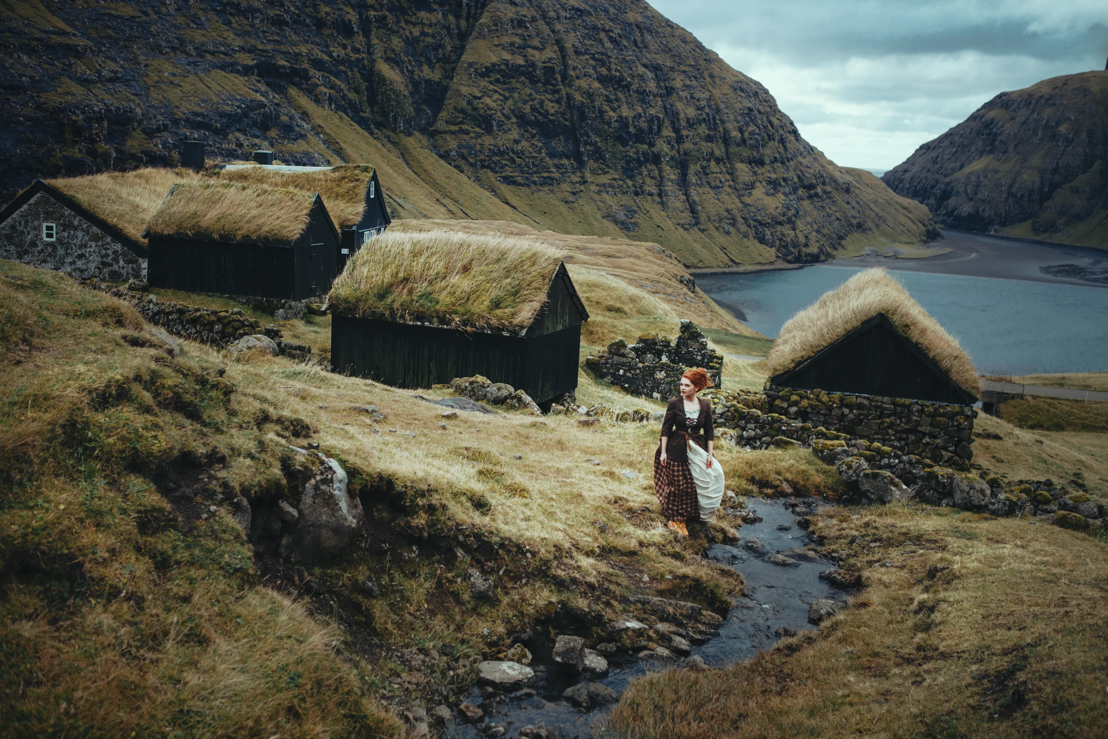 Photoshoot At The End Of The World. Art Shooting In The Faroe Islands