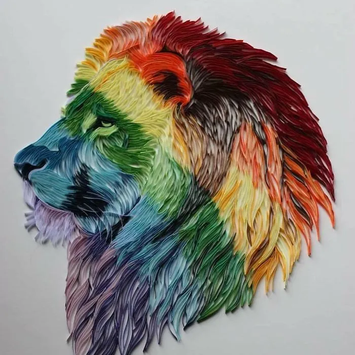 I Use A Paper Quilling Technique To Create These Art Pieces (42 Pics)