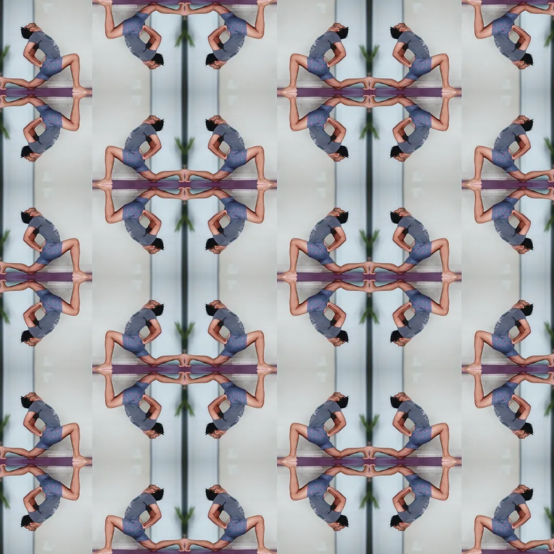 Tile Art Made From My Yoga Poses