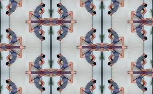 Tile Art Made From My Yoga Poses