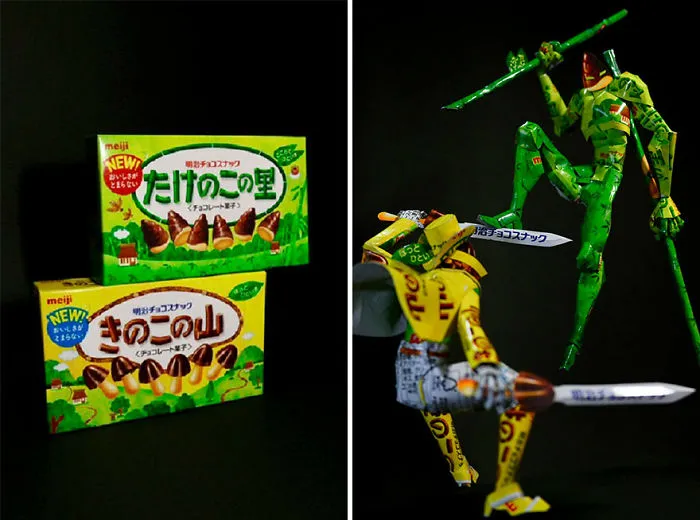 16 Product Packaging Redesigned Into Amazing Sculptures By Harukiru