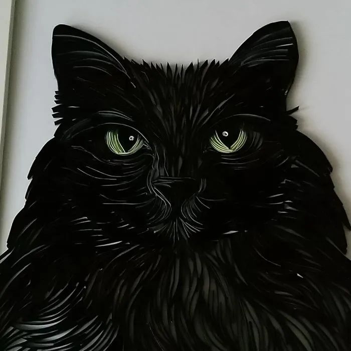 I Use A Paper Quilling Technique To Create These Art Pieces (42 Pics)