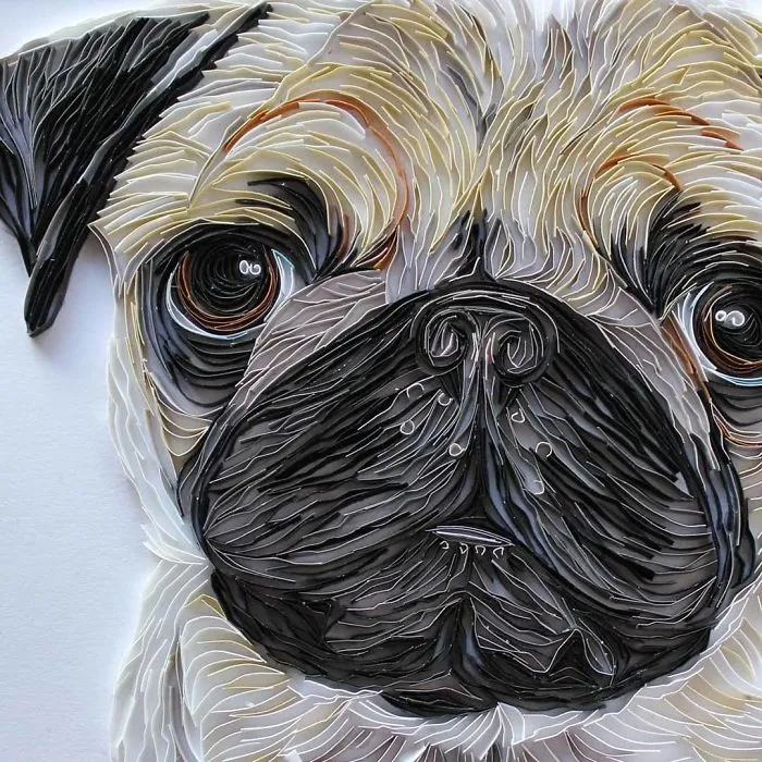 I Use A Paper Quilling Technique To Create These Art Pieces (42 Pics)