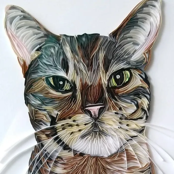 I Use A Paper Quilling Technique To Create These Art Pieces (42 Pics)
