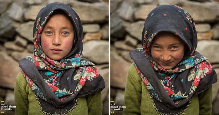 10 Fotos de gente antes y después de que les pidieran sonreír (Nuevas fotos)