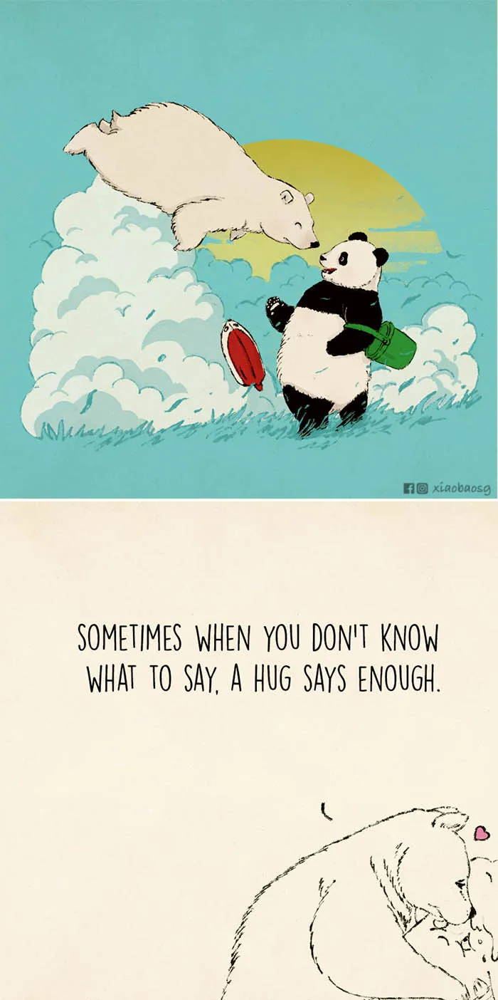 I Draw Panda, Bears And Pom To Spread Love And Positive Energy