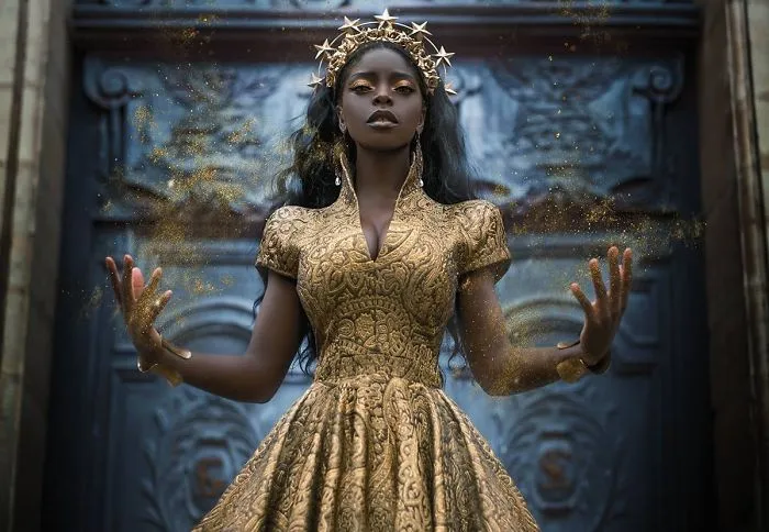 Imágenes increíbles de mujeres negras en sesiones fotográficas de fantasía (30 fotos)