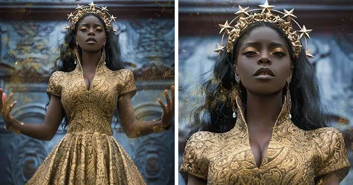 Imágenes increíbles de mujeres negras en sesiones fotográficas de fantasía (30 fotos)