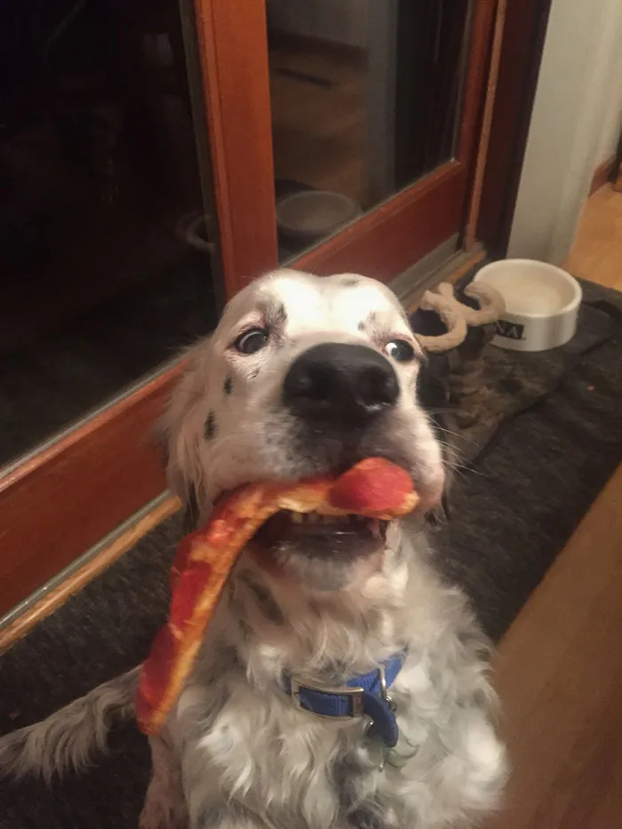 Se ha llevado un trozo de pizza