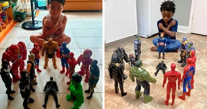Kids Are Honoring Late Black Panther With Action Figure Memorials And Here Are 20 Of The Most Heartbreaking Photos