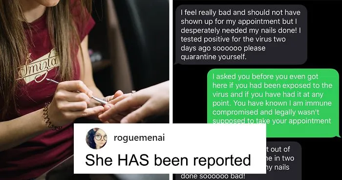 Woman Infected With Coronavirus Breaks Quarantine For Manicure Because She Needs Her Nails Done "Soooooo Bad"