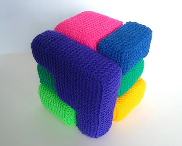 Knit A Diabolical Cube Puzzle, Designed By Pat Ashforth & Steve Plummer Of Woolly Thoughts