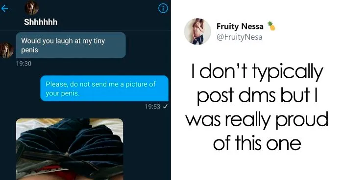 Woman Receives An Unsolicited Pic, Shuts The Creep Down With A Clever Reply