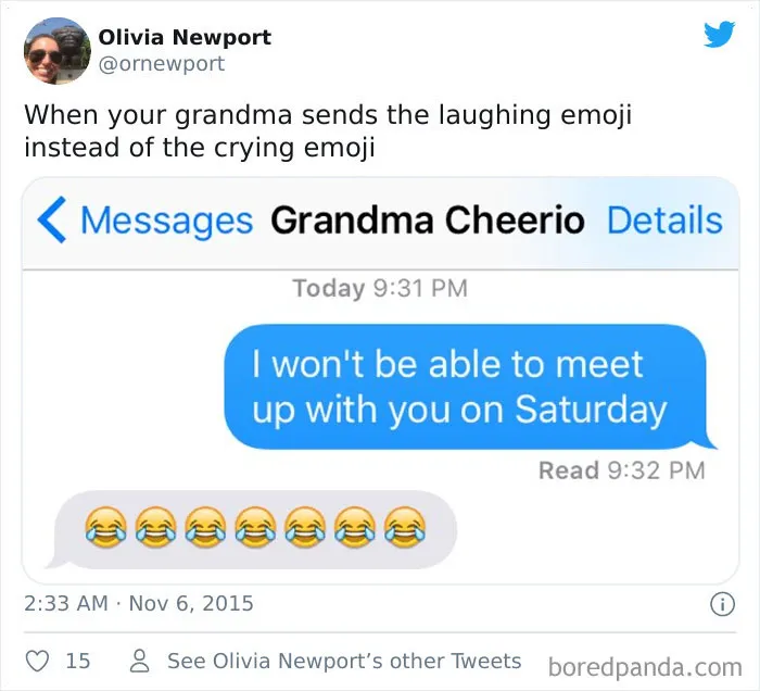 30 Old People Using The 😂 Emoji Without Knowing The Meaning Of It