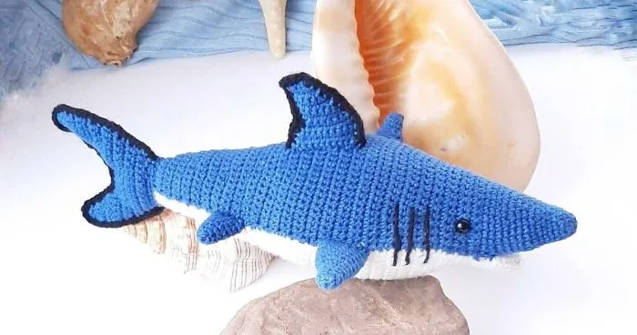 Crochet This Totally Jawsome Toy Shark Amigurumi!