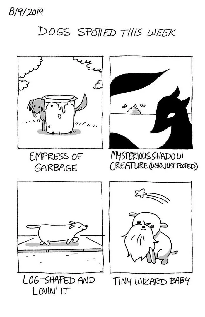 Artist Illustrates The Personalities Of Dogs She Spots Every Week In "The Good Boy Report" (35 Pics)