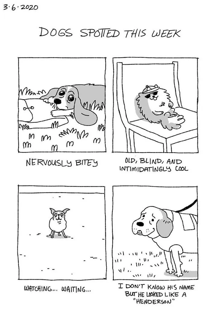 Artist Illustrates The Personalities Of Dogs She Spots Every Week In "The Good Boy Report" (35 Pics)